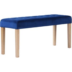 Fairmont Park Velvet Bench Blue 48 cm H x 90 cm W x 35 cm D Fairmont Park Velvet Bench Blue 48 cm H x 90 cm W x 35 cm D