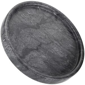 August Grove Elegant Round Natural Marble Decorative Storage Tray Black 25cm W X 25cm D X 3cm H August Grove Elegant Round Natural Marble Decorative Storage Tray Black 25cm W X 25cm D X 3cm H