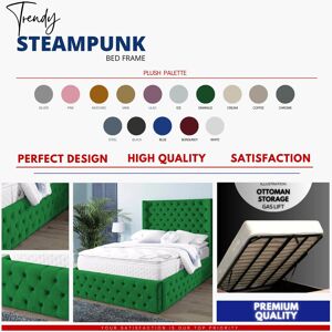 Mercer41 Demars Upholstered Bed Emerald Single (3') Mercer41 Demars Upholstered Bed Emerald Single (3')