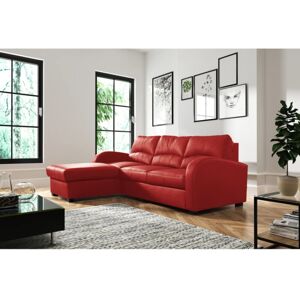 Ebern Designs Fridulf Corner Sofa Bed Red 87cm H X 227cm W X 168cm D Ebern Designs Fridulf Corner Sofa Bed Red 87cm H X 227cm W X 168cm D