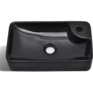 Belfry Bathroom Shaughnessy Ceramic Countertop Basin Black 440mm L X 250mm W X 100mm H Belfry Bathroom Shaughnessy Ceramic Countertop Basin Black 440mm L X 250mm W X 100mm H