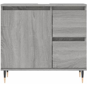 Brayden Studio Brizia Bathroom Cabinet Grey Sonoma 60cm H X 65cm W X 33cm D Brayden Studio Brizia Bathroom Cabinet Grey Sonoma 60cm H X 65cm W X 33cm D