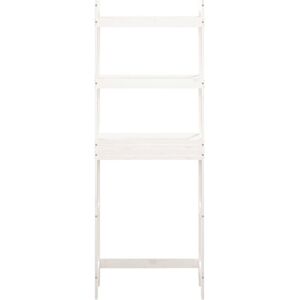 ClassicLiving Alarice 63Cm W x 171Cm H x 26Cm D Solid Wood Free-Standing Bathroom Shelves White 171cm H X 63cm W X 26cm D ClassicLiving Alarice 63Cm W x 171Cm H x 26Cm D Solid Wood Free-Standing Bathroom Shelves White 171cm H X 63cm W X 26cm D