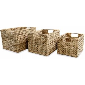 Brambly Cottage Wicker/Rattan 3 Piece Basket Set Brown Brambly Cottage Wicker/Rattan 3 Piece Basket Set Brown