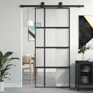 Borough Wharf Huftalen Sliding Door Black 90cm W x 205cm H Borough Wharf Huftalen Sliding Door Black 90cm W x 205cm H