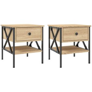 Borough Wharf Tahnaout 1 Drawer Bedside Table Sonoma Oak 45cm H X 40cm W X 42cm D Borough Wharf Tahnaout 1 Drawer Bedside Table Sonoma Oak 45cm H X 40cm W X 42cm D