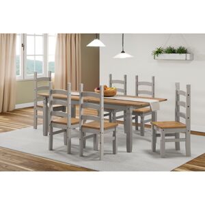 Brambly Cottage 6 - Person Dining Set Brown 6 Brambly Cottage 6 - Person Dining Set Brown 6