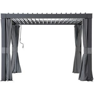 Sunjoy Curtain For Multi Pergola Matterhorn - 306cm X 306cm Grey 290cm H x 210cm W x 3cm D Sunjoy Curtain For Multi Pergola Matterhorn - 306cm X 306cm Grey 290cm H x 210cm W x 3cm D