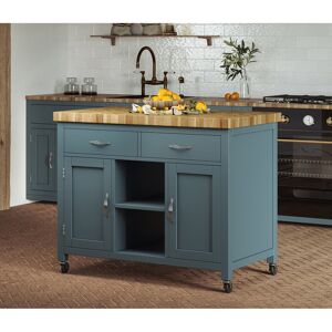 Rosalind Wheeler Dheeran Kitchen Island Blue 90cm H X 110cm W X 65cm D Rosalind Wheeler Dheeran Kitchen Island Blue 90cm H X 110cm W X 65cm D