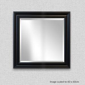 East Urban Home Resin Framed Wall Mounted Mirror Black Matt 65cm H x 65cm W East Urban Home Resin Framed Wall Mounted Mirror Black Matt 65cm H x 65cm W