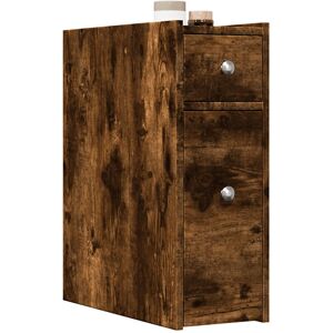 Latitude Run Arsis Bathroom Storage Smoked oak 60cm H X 21.5cm W X 50cm D Latitude Run Arsis Bathroom Storage Smoked oak 60cm H X 21.5cm W X 50cm D