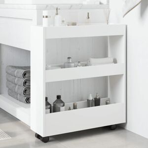 Lily Manor Storage Serving Cart White 70cm H X 60cm W X 18cm D Lily Manor Storage Serving Cart White 70cm H X 60cm W X 18cm D