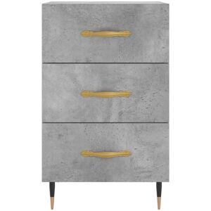 Norden Home Deana Manufactured Wood Bedside Table Concrete Grey 66cm H X 40cm W X 40cm D Norden Home Deana Manufactured Wood Bedside Table Concrete Grey 66cm H X 40cm W X 40cm D