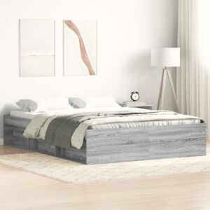 Latitude Run Afriani Platform Bed Grey Sonoma Small Double (4') Latitude Run Afriani Platform Bed Grey Sonoma Small Double (4')