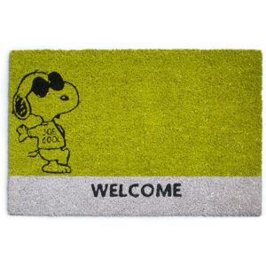 Excelsa Peanuts Snoopy Doormat Green 40cm W X 60cm L Excelsa Peanuts Snoopy Doormat Green 40cm W X 60cm L