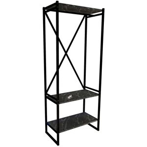 Borough Wharf Freestandling Coat Rack Black Marble 159.8cm H X 66cm W X 34cm D Borough Wharf Freestandling Coat Rack Black Marble 159.8cm H X 66cm W X 34cm D
