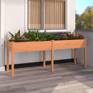 Ophelia & Co. Planter With Liner Grey 203X53x76 Cm Solid Wood Fir Brown 29.92" H x 79.92" W x 20.87" D Ophelia & Co. Planter With Liner Grey 203X53x76 Cm Solid Wood Fir Brown 29.92" H x 79.92" W x 20.87" D
