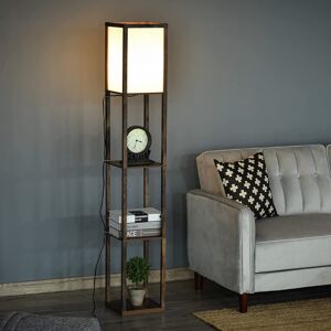 Ebern Designs Retweet 160cm Column Floor Lamp Brown 160cm H X 26cm W X 26cm D Ebern Designs Retweet 160cm Column Floor Lamp Brown 160cm H X 26cm W X 26cm D
