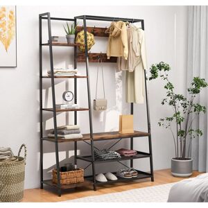 Rio Branning Hall Tree 118cm Wide Black;Brown 180cm H X 118cm W X 40cm D Rio Branning Hall Tree 118cm Wide Black;Brown 180cm H X 118cm W X 40cm D