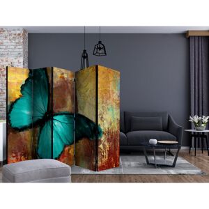 Ebern Designs Cana 5 Panel Room Divider Yellow;Turquoise 172cm H X 225cm W X 3cm D Ebern Designs Cana 5 Panel Room Divider Yellow;Turquoise 172cm H X 225cm W X 3cm D