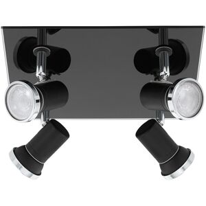 Latitude Run Leyva 4-Light 24cm Ceiling Spotlight Black 24cm W X 26cm D Latitude Run Leyva 4-Light 24cm Ceiling Spotlight Black 24cm W X 26cm D