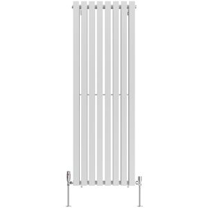 Ebern Designs Genris Vertical D-Shape Radiator White 180cm H x 55cm W Ebern Designs Genris Vertical D-Shape Radiator White 180cm H x 55cm W