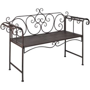 Lily Manor Congo Garden Bench Antique Brown 85cm H X 132cm W X 46cm D Lily Manor Congo Garden Bench Antique Brown 85cm H X 132cm W X 46cm D