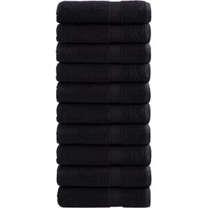 Ebern Designs Nerte 100% Cotton Bath Towels - Set of 10 Black 140cm L x 70cm W Ebern Designs Nerte 100% Cotton Bath Towels - Set of 10 Black 140cm L x 70cm W