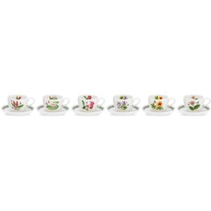 Portmeirion, Exotic Botanic Garden - Teacup & Saucer Set White 200ml Portmeirion, Exotic Botanic Garden - Teacup & Saucer Set White 200ml