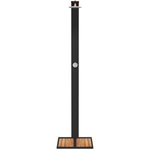 17 Stories PE Rattan Outdoor Shower and Footwash Spout Black 224cm H X 55cm W X 50cm D 17 Stories PE Rattan Outdoor Shower and Footwash Spout Black 224cm H X 55cm W X 50cm D