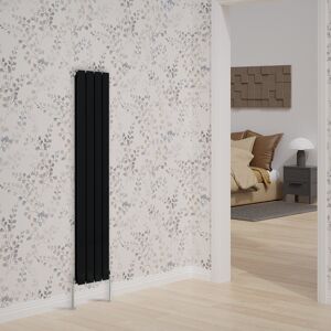 NRG Vertical Double Flat Panel Radiators Black 1600cm H x 272cm W x 52cm D NRG Vertical Double Flat Panel Radiators Black 1600cm H x 272cm W x 52cm D