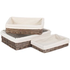 Brambly Cottage Margie 3 Piece Wicker Lined Storage Tray Set Brown 31cm W x 21cm D x 6cm H;35cm W x 25cm D x 8cm H;31cm W x 21cm D x 6cm H;35cm W x 25cm D x 8cm H Brambly Cottage Margie 3 Piece Wicker Lined Storage Tray Set Brown 31cm W x 21cm D x 6cm H;35cm W x 25cm D x 8cm H;31cm W x 21cm D x 6cm H;35cm W x 25cm D x 8cm H