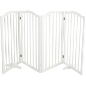 Latitude Run Wood Free Standing Pet Gate White 82cm H X 184cm W X 1.8cm D Latitude Run Wood Free Standing Pet Gate White 82cm H X 184cm W X 1.8cm D