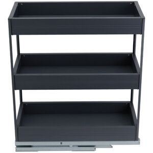 Rebrilliant Elaxi Aluminium Cabinet Shelving Rack Matte Black 45cm x 15cm x 43cm Rebrilliant Elaxi Aluminium Cabinet Shelving Rack Matte Black 45cm x 15cm x 43cm