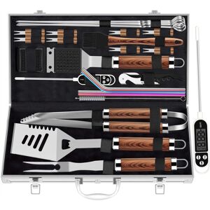 Fcbnposi 26 Piece Stainless Steel Cooking Utensil Set Brown 17.27cm H X 111.76cm W X 48.26cm D Fcbnposi 26 Piece Stainless Steel Cooking Utensil Set Brown 17.27cm H X 111.76cm W X 48.26cm D