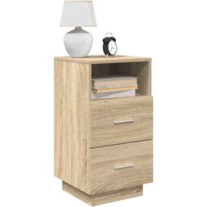 Natur Pur Vidaxl bedside tables with 2 drawers, 36cm x 36cm x 68cm Sonoma Oak 68cm H X 36cm W X 36cm D Natur Pur Vidaxl bedside tables with 2 drawers, 36cm x 36cm x 68cm Sonoma Oak 68cm H X 36cm W X 36cm D