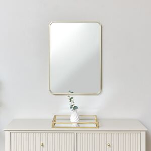 Fairmont Park Gold Curved Framed Wall Mirror 70Cm X 50Cm Gold 70cm H X 50cm W X 3cm D Fairmont Park Gold Curved Framed Wall Mirror 70Cm X 50Cm Gold 70cm H X 50cm W X 3cm D