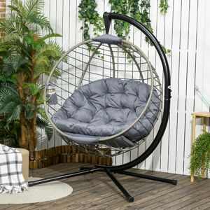 Bloomsbury Market Houserville Swing Seat Black;Grey 172cm H X 103cm W X 118cm D Bloomsbury Market Houserville Swing Seat Black;Grey 172cm H X 103cm W X 118cm D