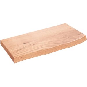 Alpen Home Bathroom Countertop Treated Solid Wood Light Brown 4cm H X 60cm W X 30cm D Alpen Home Bathroom Countertop Treated Solid Wood Light Brown 4cm H X 60cm W X 30cm D