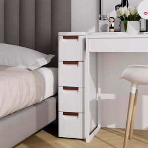 ClassicLiving Aadhith Plastic / Acrylic Freestanding Bathroom Cabinet White 74cm H X 19cm W X 42cm D ClassicLiving Aadhith Plastic / Acrylic Freestanding Bathroom Cabinet White 74cm H X 19cm W X 42cm D