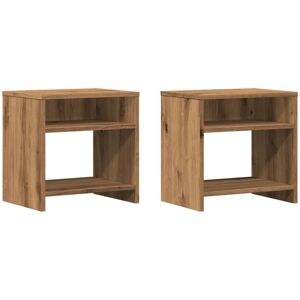 Wade Logan Reston Bedside Table Artisan Oak 40cm H X 40cm W X 30cm D Wade Logan Reston Bedside Table Artisan Oak 40cm H X 40cm W X 30cm D
