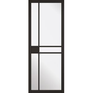 LPD Doors Greenwich Glazed Black Internal Door Black 198.1cm H x 68.6cm W x 3.5cm D LPD Doors Greenwich Glazed Black Internal Door Black 198.1cm H x 68.6cm W x 3.5cm D