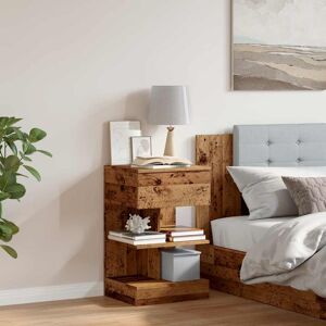 Ebern Designs Averley Bedside Table Old Wood 65cm H X 40cm W X 35cm D Ebern Designs Averley Bedside Table Old Wood 65cm H X 40cm W X 35cm D