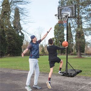 Yaheetech Adjustable Height Foldable 76Cm Metal Portable Full-Size Basketball Hoop Black Yaheetech Adjustable Height Foldable 76Cm Metal Portable Full-Size Basketball Hoop Black