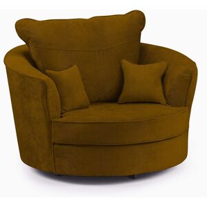Rosdorf Park Desimone Swivel Tub Chair Mustard 90cm H X 105cm W X 100cm D Rosdorf Park Desimone Swivel Tub Chair Mustard 90cm H X 105cm W X 100cm D