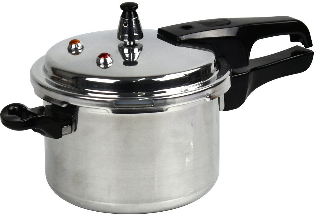 Belfry Kitchen Professional Premium Aluminium Induction Pressure Cooker Silver 5.51cm H x 14.96cm W x 7.87cm D