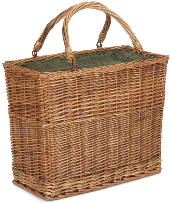 August Grove Wicker Tweed finish Picnic Cooler Basket Light Steamed 33cm H X 40cm W X 20.5cm D