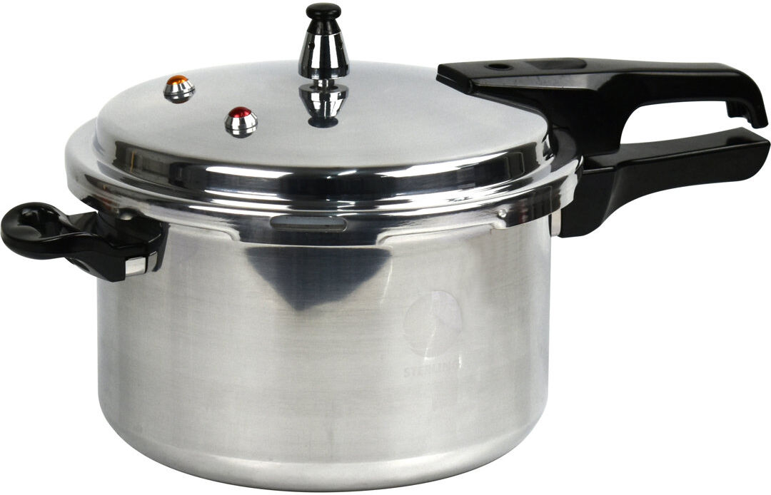 Belfry Kitchen Professional Premium Aluminium Induction Pressure Cooker Silver 7.48cm H x 18.50cm W x 10.23cm D