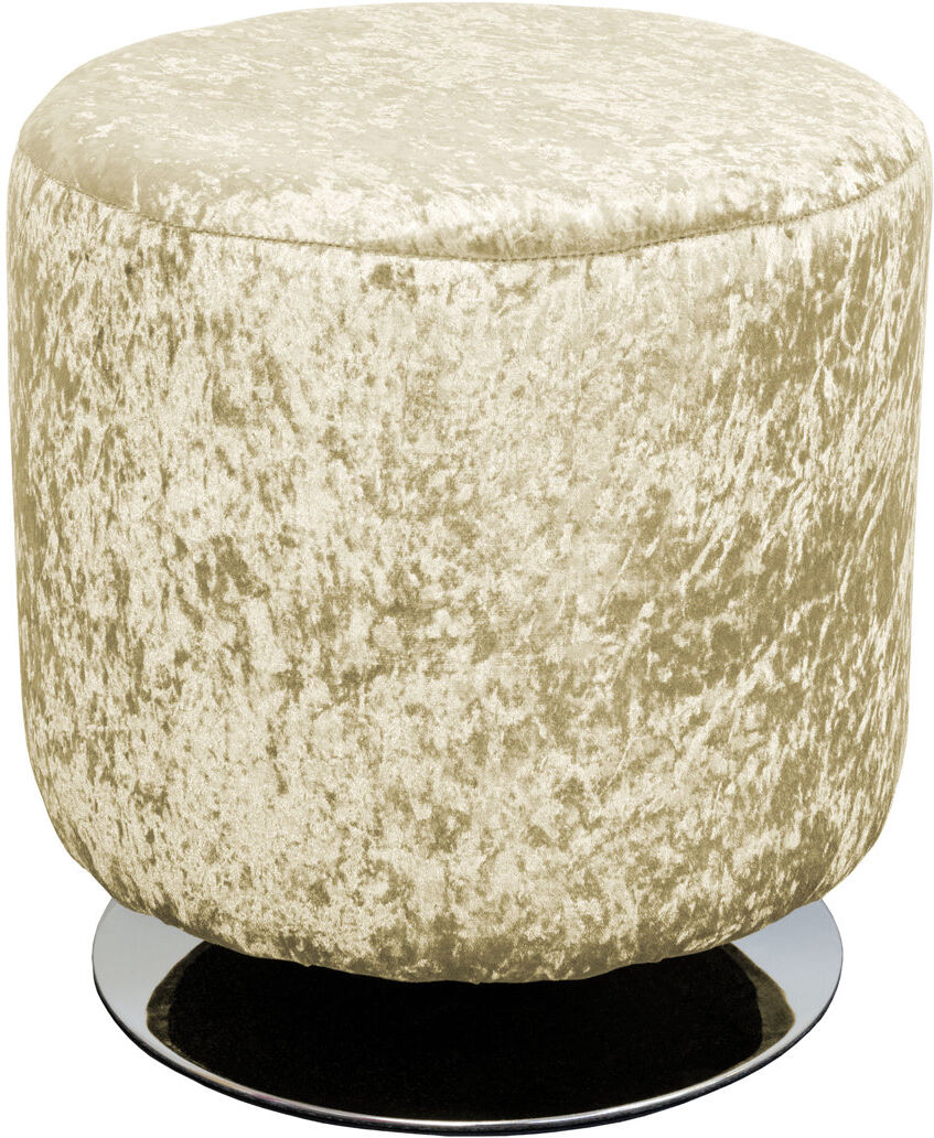 Mercer41 Humphrey 47Cm Tall Swivel Drum Stool Pearl 47cm H X 47cm W X 47cm D