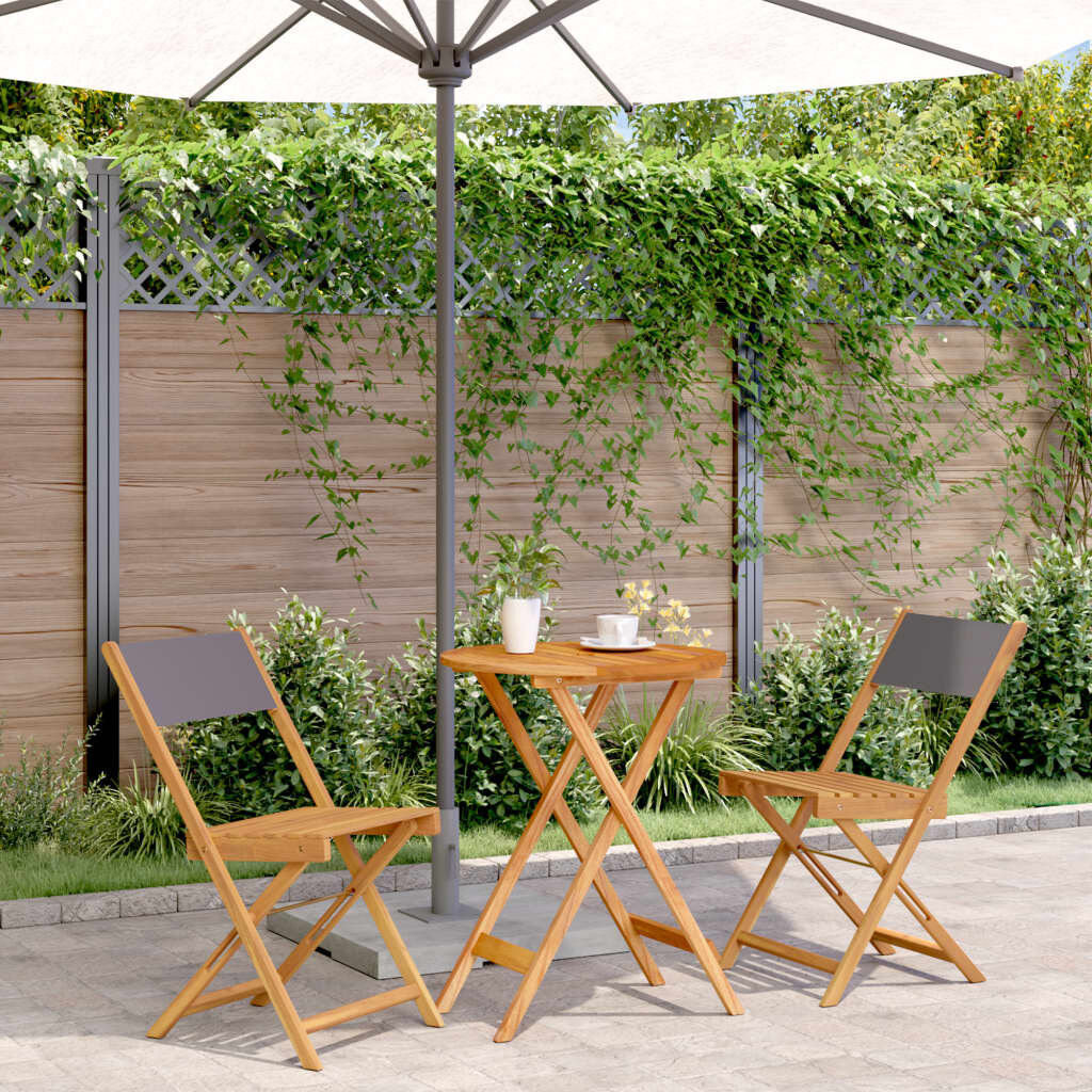 Lark Manor Dietrich Circular 3 - Piece 2 - Person 60Cm L Outdoor Bistro Set Anthracite 2